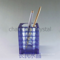 Cheap Golden Horse Crystal Pen Holder Glass Souvenirs de regalo